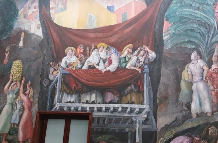 Los murales de José Aguiar escondidos en el Cabildo de Tenerife