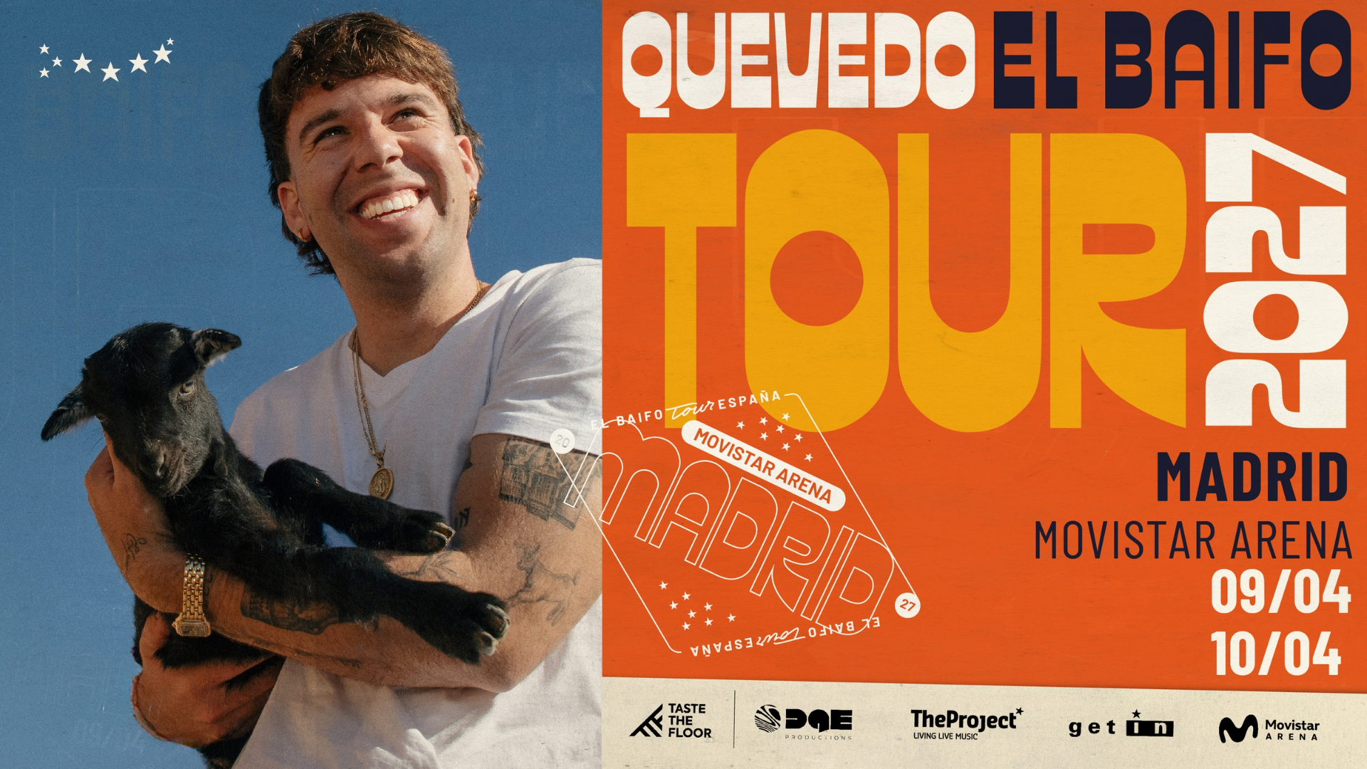 Quevedo anuncia “El Baifo Tour” confirmando las primeras fechas Quevedo anuncia “El Baifo Tour” confirmando las primeras fechas